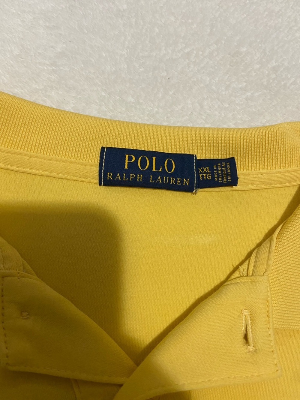 Polo by Ralph Lauren Yellow Polo with Navy Pony Embroidery - Picture 2 of 5